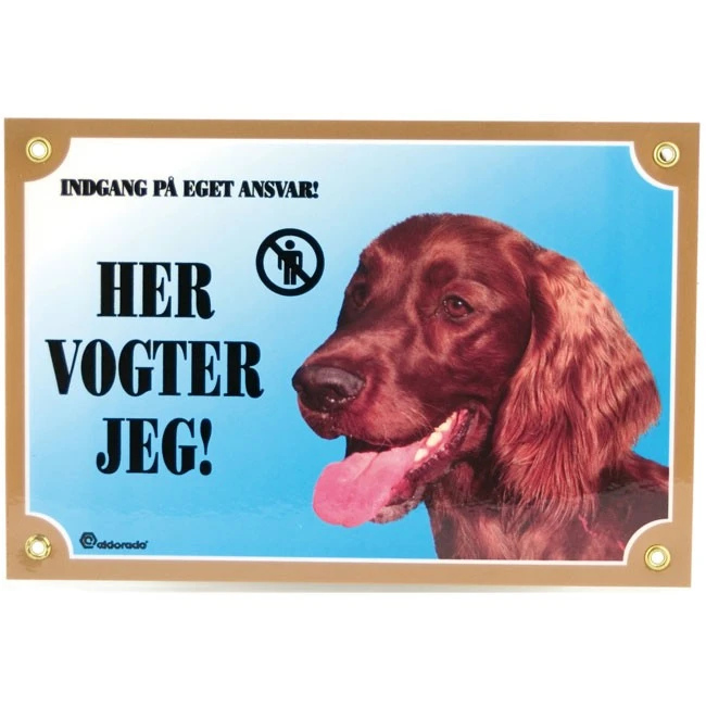 Her vogter jeg skilt med Setter